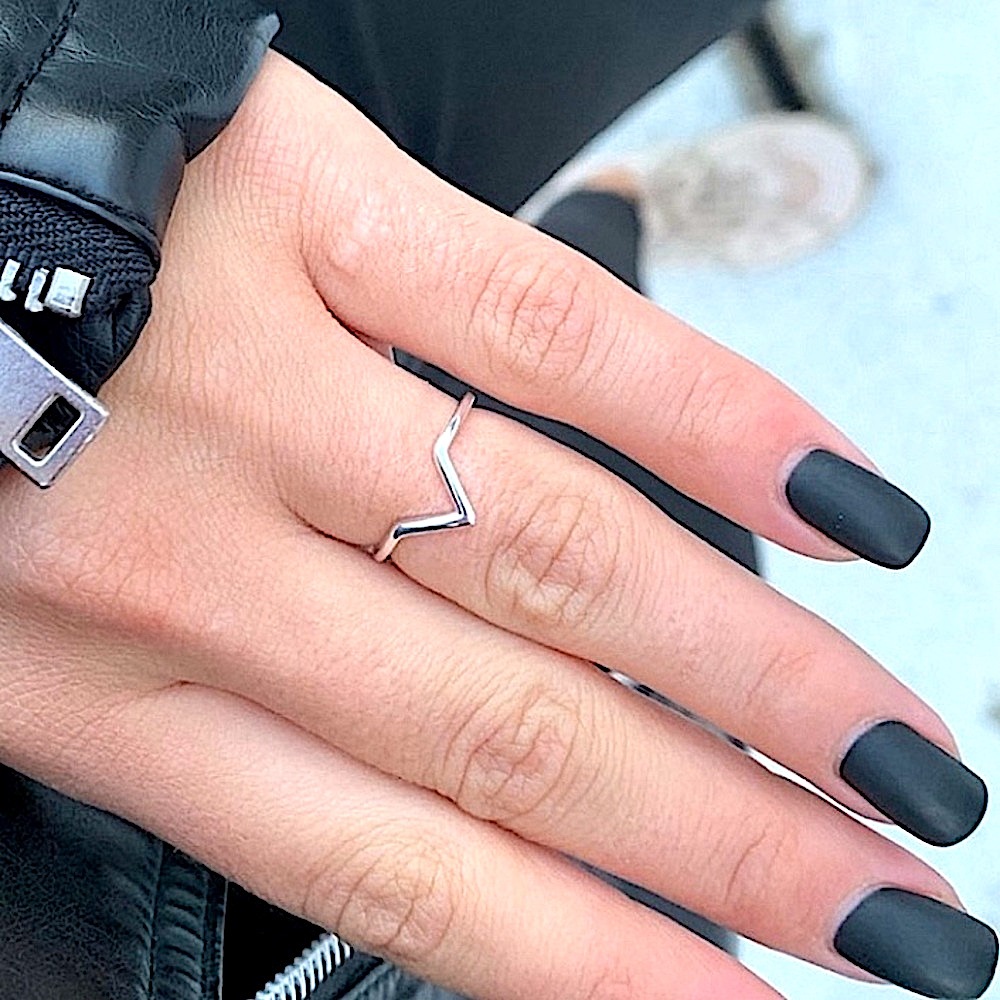 NEW White Gold Plated Midi Knuckle‎ Finger Stacking Ring, Adjustable